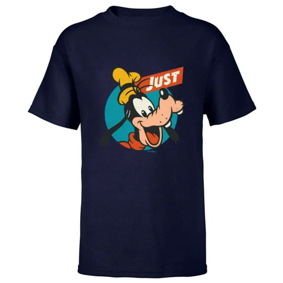 Disney Just Goofy Vintage Classics Retro Funny - Short Sleeve T-Shirt for Kids - Customized-Navy
