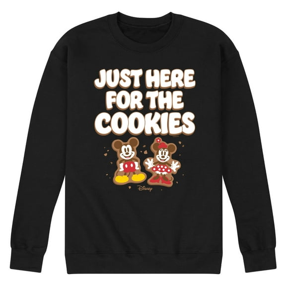 Disney - Just Here For The Cookies Mickey And Minnie - Men's Crew Fleece Sweatshirt Sweatshirt