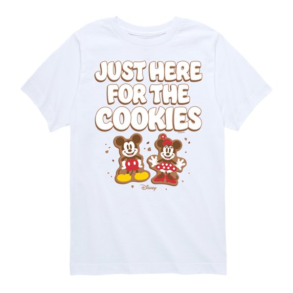 Disney - Just Here For The Cookies - Youth Short Sleeve Graphic T-Shirt