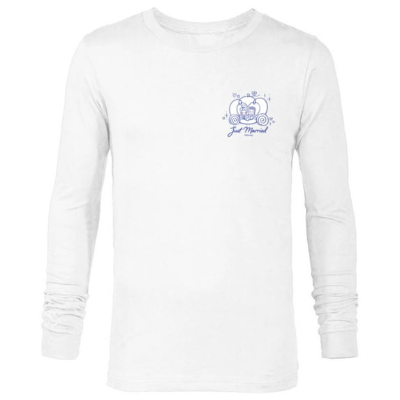 Disney Just Married Cinderella Prince Charming Honeymoon - Long Sleeve T-Shirt for Men - Customized-White