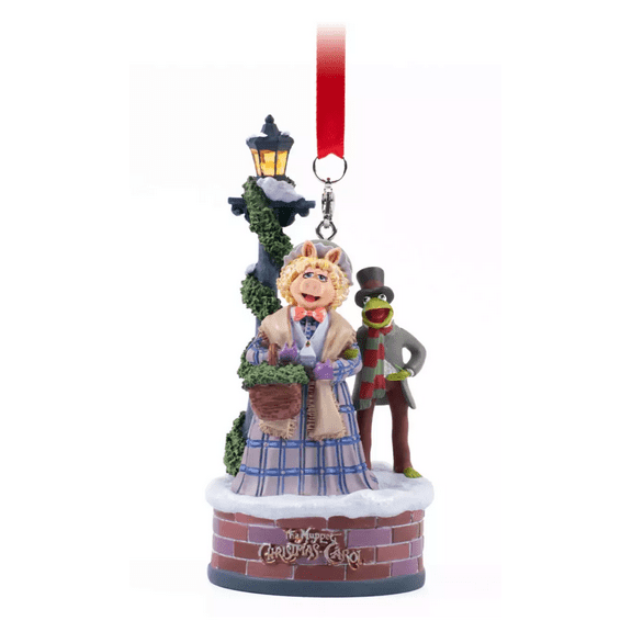 Disney Kermit and Miss Piggy Sketchbook Ornament The Muppet Christmas Carol New