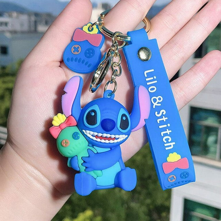 Disney Lilo & Stitch Toys Keychian Children Anime Stitch Pendant
