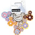thumbnail image 1 of Disney Keychain Keyring Set - Mickey Icon Donuts, 1 of 1