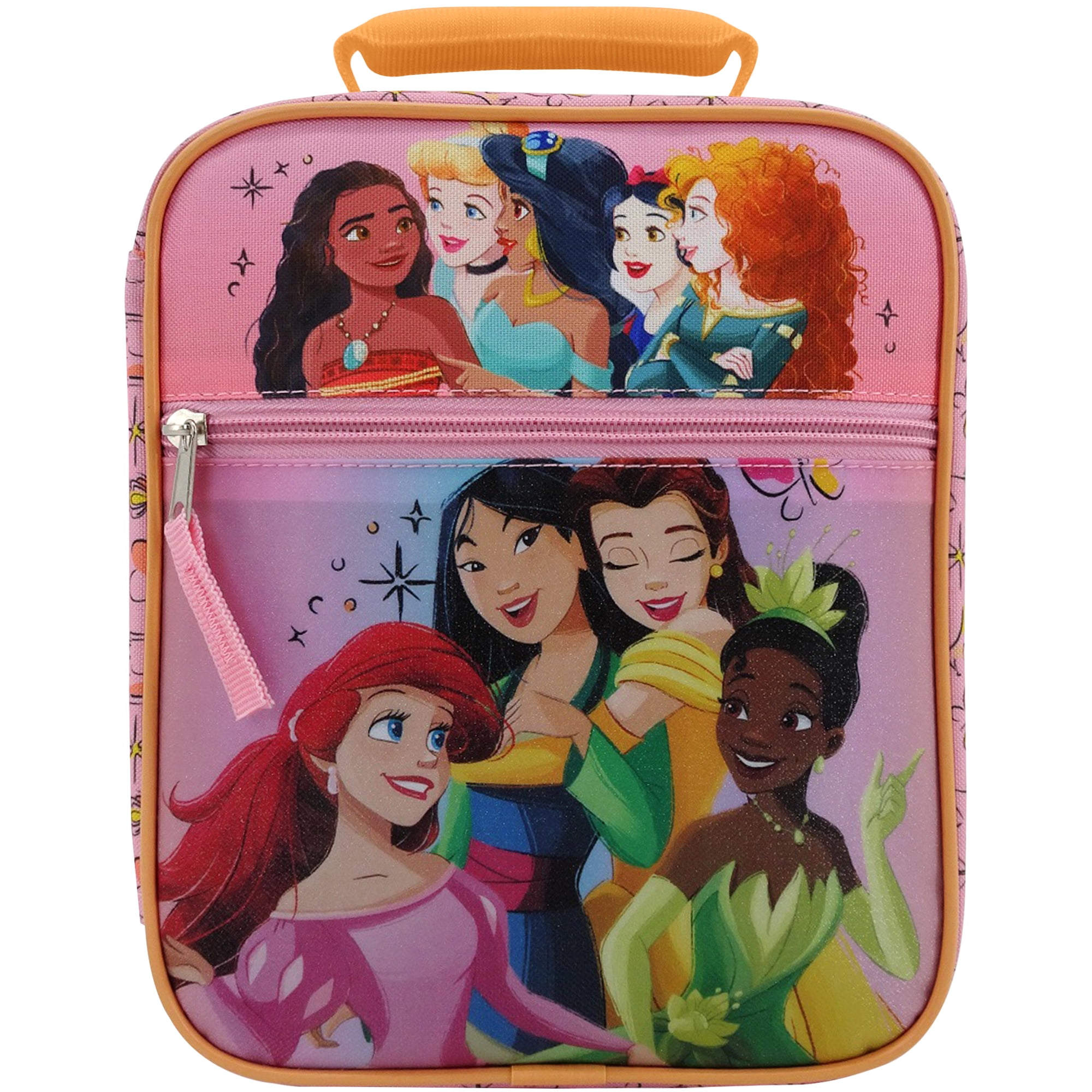 Disney 2328536 Five Princess Lunch Bag Purple & Pink - Case of 12