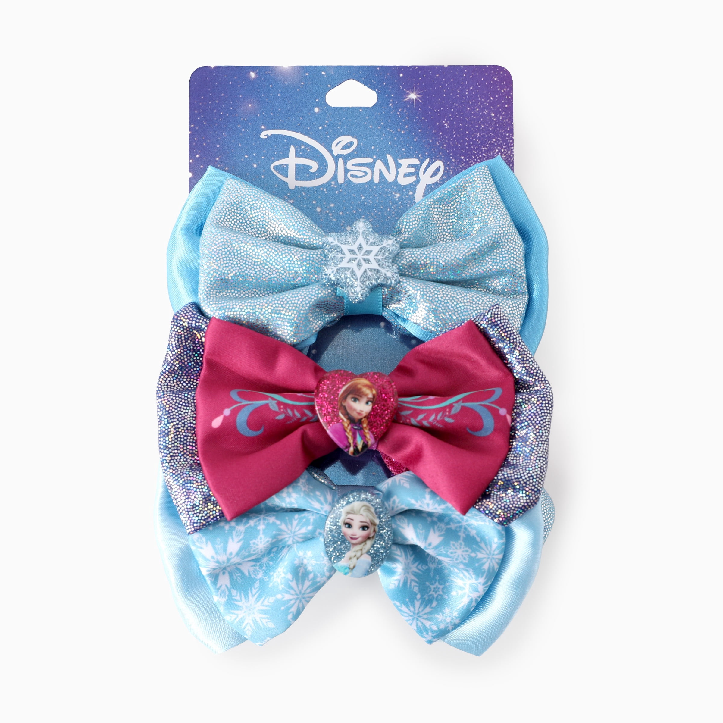 Disney Frozen Girls Scrunchies 3 Pack Bow Hair Ties Back to School Gift