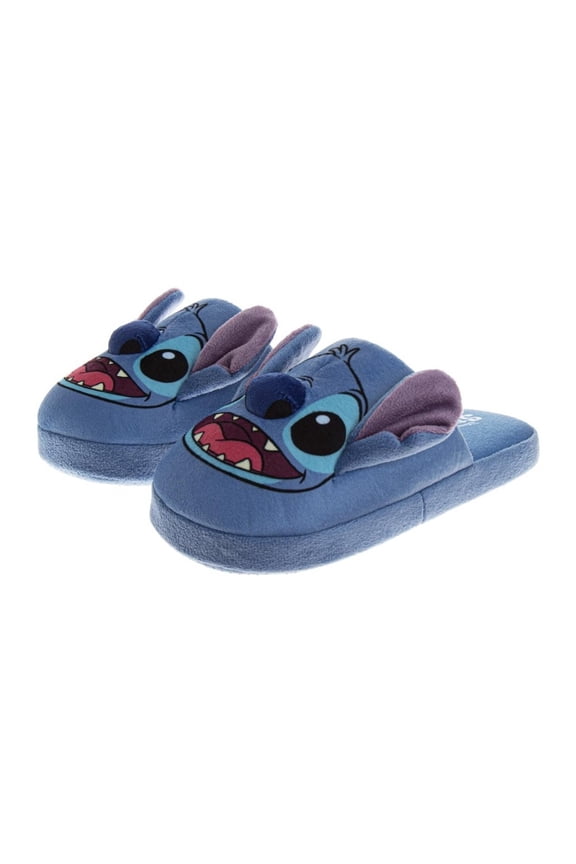 Kids Lilo And Stitch Slippers for Girls, Stitch Plush House Shoes (Little Kids Big Kids Womens Adult), Blue, Size: 11 12