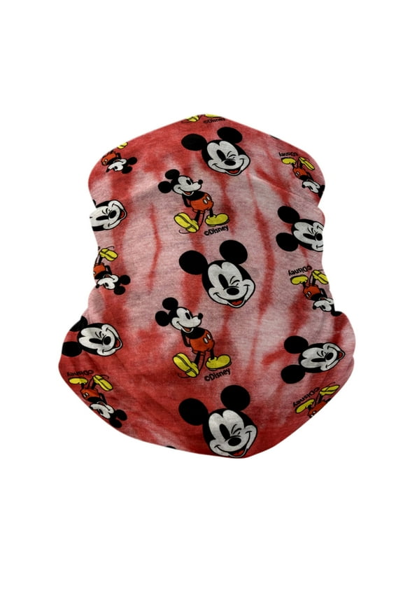 Kids Mickey Mouse All-Over Print Neck Gaiter Wrap Lightweight