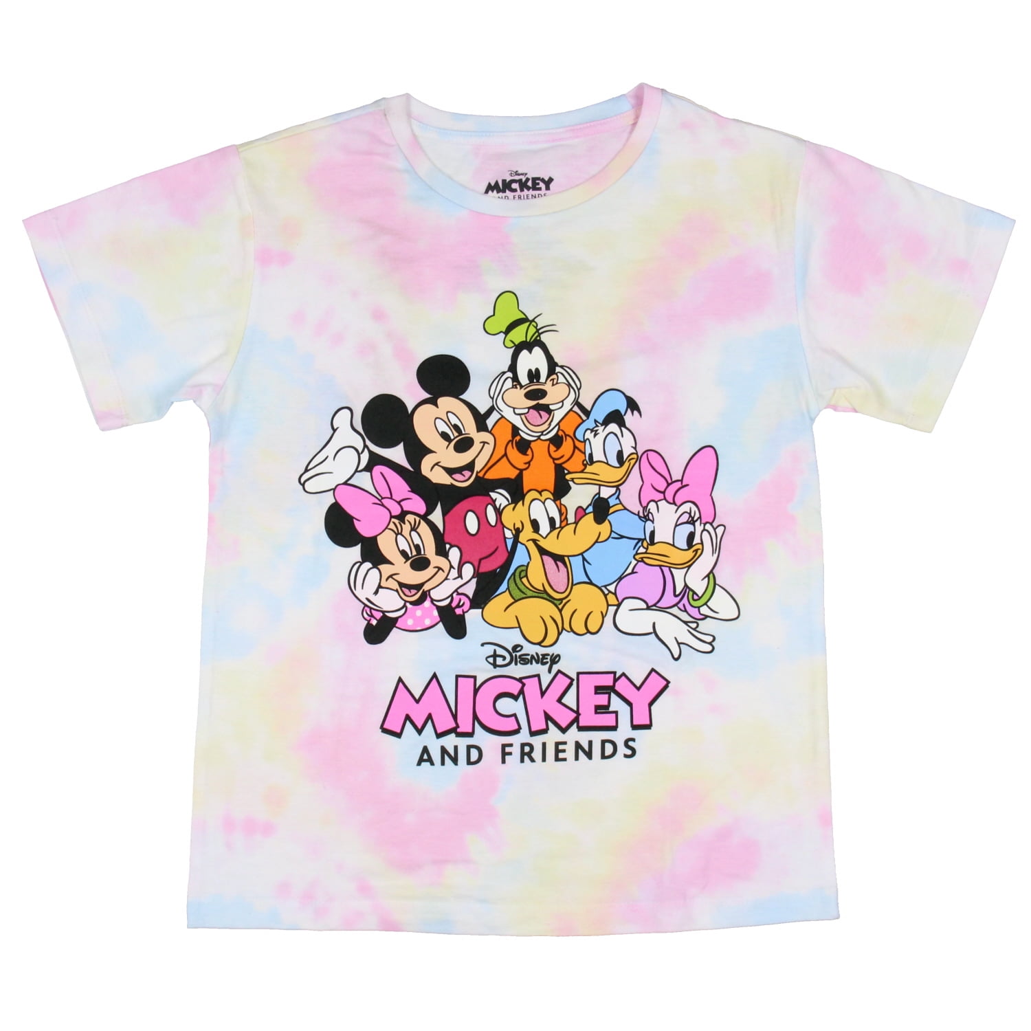 Disney Kids' Mickey Mouse Mouse and Friends Portrait Tie-Dye T