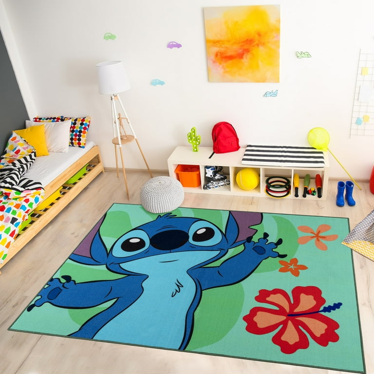Joy Carpets Children of the World 5 x 8 Blue Indoor Kids Area Rug Joy Carpets Children of the World 5 x 8 Blue Indoor Kids Area Rug