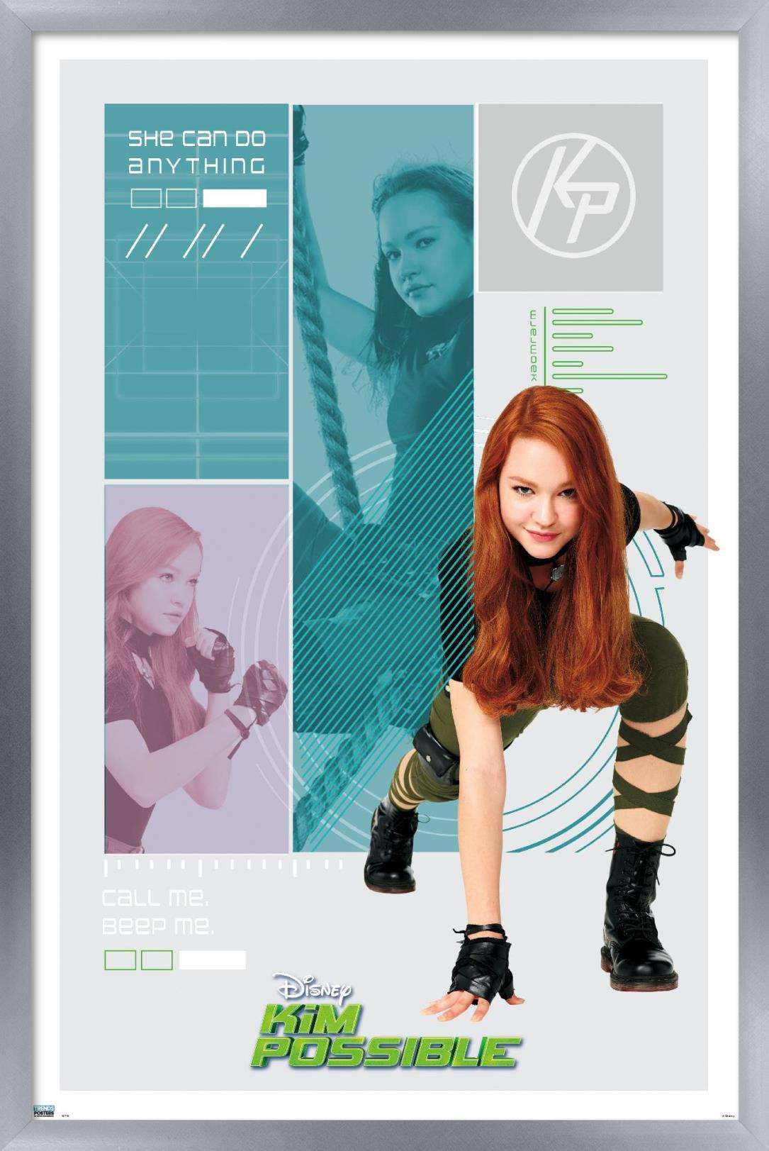 Disney Kim Possible - Hero Wall Poster, 22.375" x 34", Framed