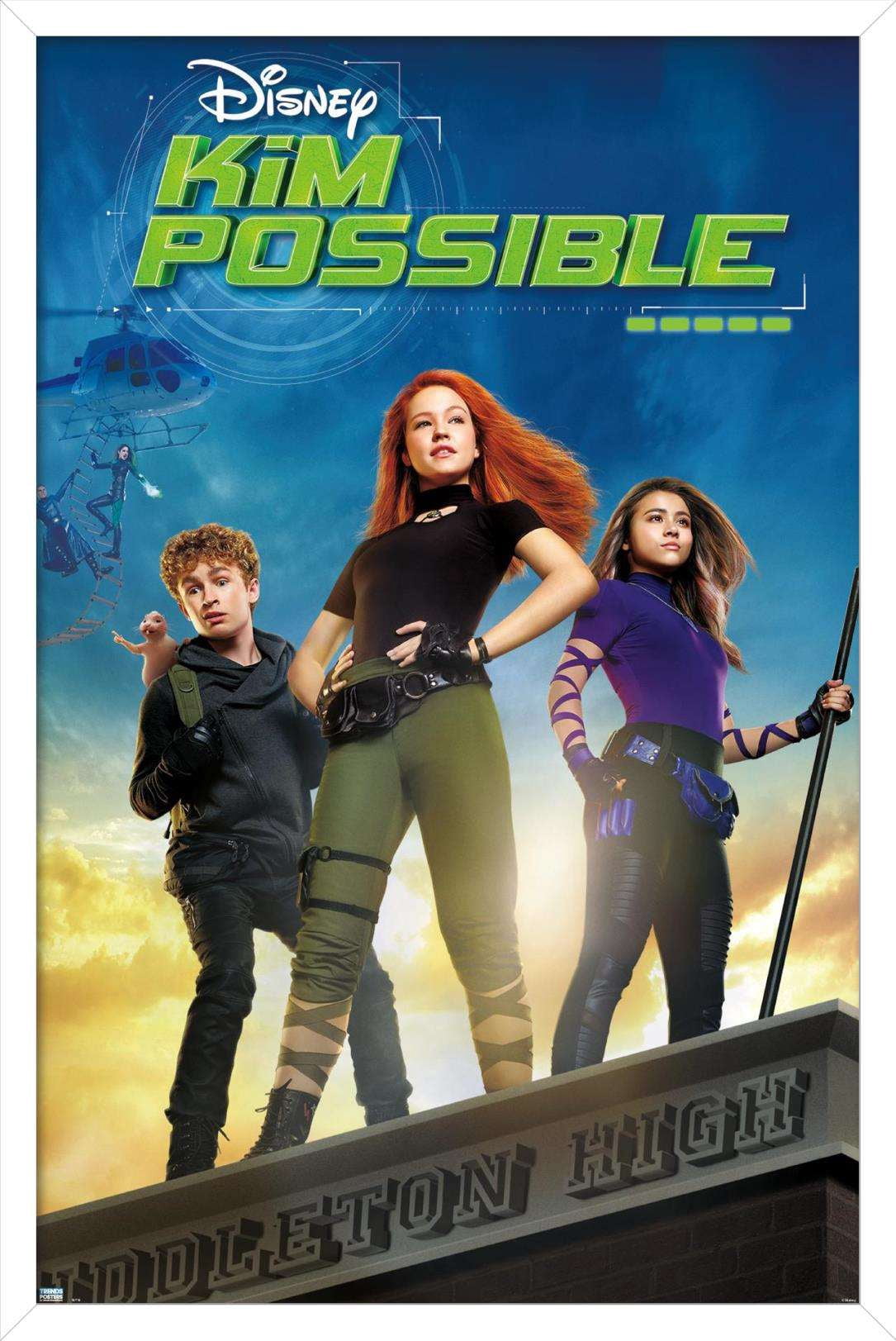 Disney Kim Possible - Key Art Wall Poster, 14.725" x 22.375", Framed