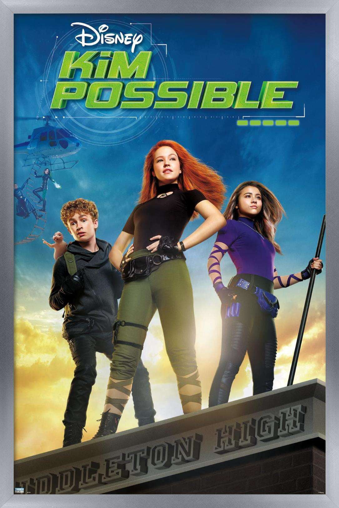 Disney Kim Possible - Key Art Wall Poster, 22.375" x 34", Framed