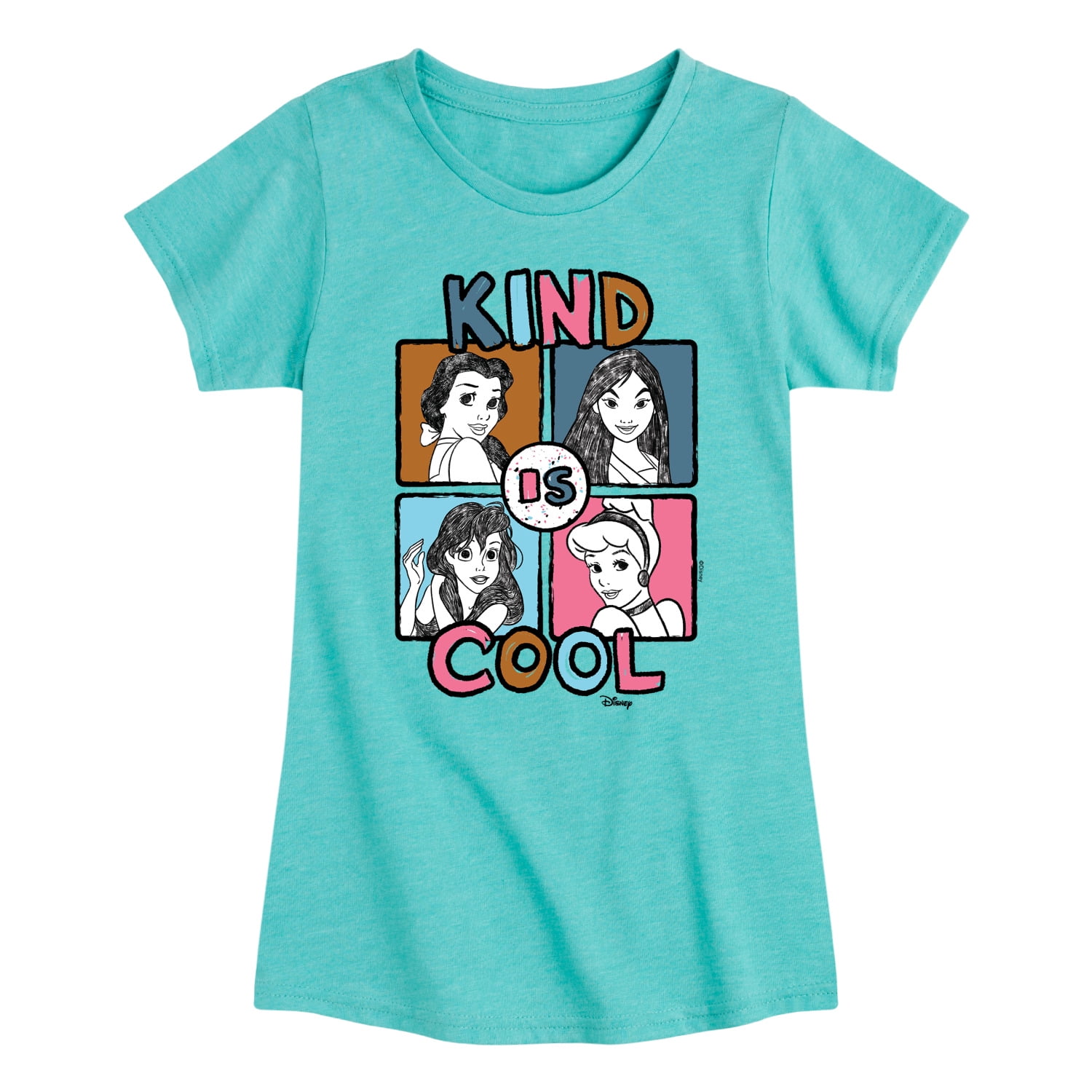 Disney Kind Is Cool Toddler & Youth Girls Short Sleeve Graphic T