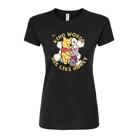 Disney - Kind Words Are Like Honey - Juniors Fitted Graphic T-Shirt