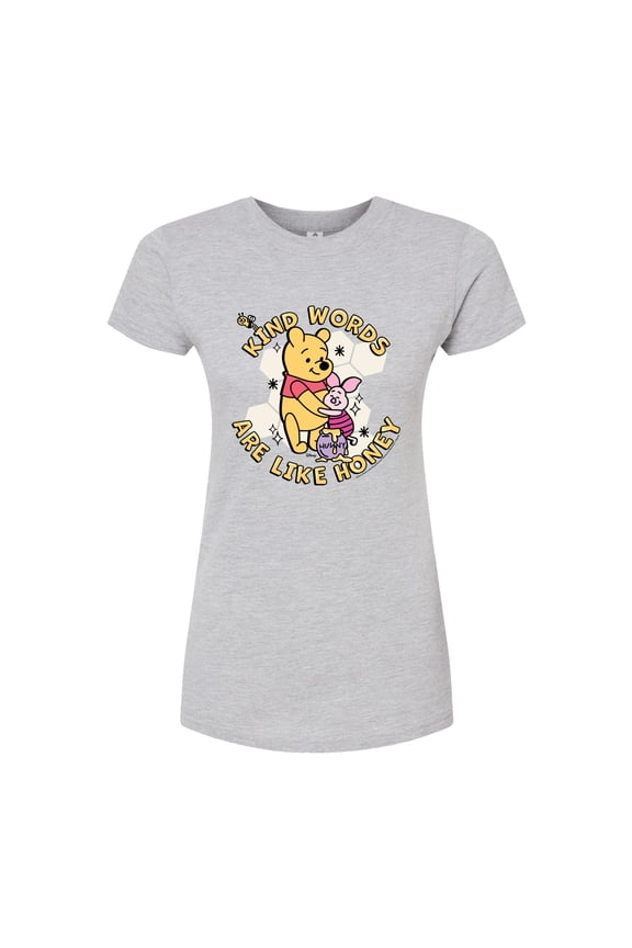 - Kind Words Are Like Honey - Juniors Fitted Graphic T-Shirt