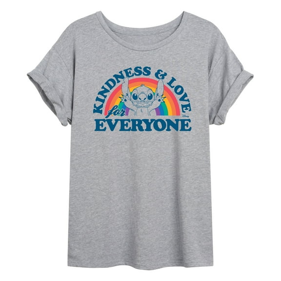 Disney - Kindness And Love - Juniors Ideal Flowy Muscle T-Shirt