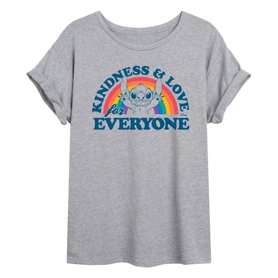 Disney - Kindness And Love - Juniors Ideal Flowy Muscle T-Shirt