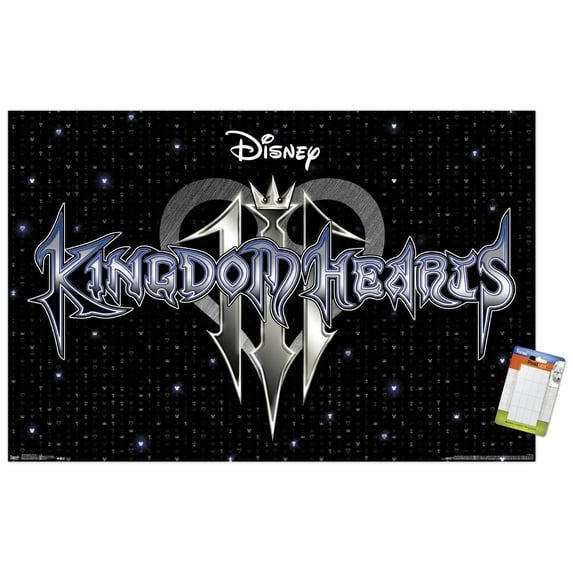 Disney Kingdom Hearts 3 - Logo Wall Poster, 22.375" x 34"