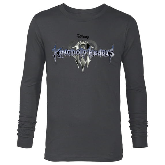 Disney Kingdom Hearts III Logo - Long Sleeve T-Shirt for Men - Customized-Charcoal Heather