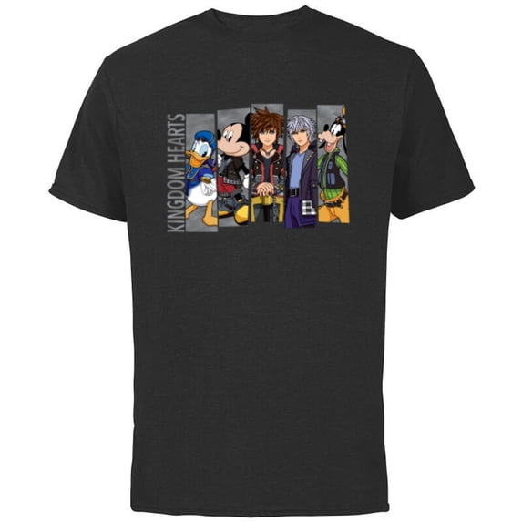 Disney Kingdom Hearts III Mickey Mouse Characters - Short Sleeve Cotton T-Shirt for Adults -Customized-Black