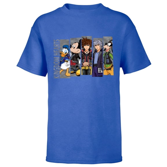 Disney Kingdom Hearts III Mickey Mouse Characters - Short Sleeve T-Shirt for Kids -Customized-Royal