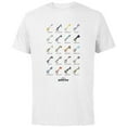 thumbnail image 1 of Disney Kingdom Hearts Keyblades with Names - Short Sleeve Cotton T-Shirt for Adults -Customized-White, 1 of 5