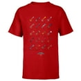 thumbnail image 1 of Disney Kingdom Hearts Keyblades with Names - Short Sleeve T-Shirt for Kids -Customized-Red, 1 of 5