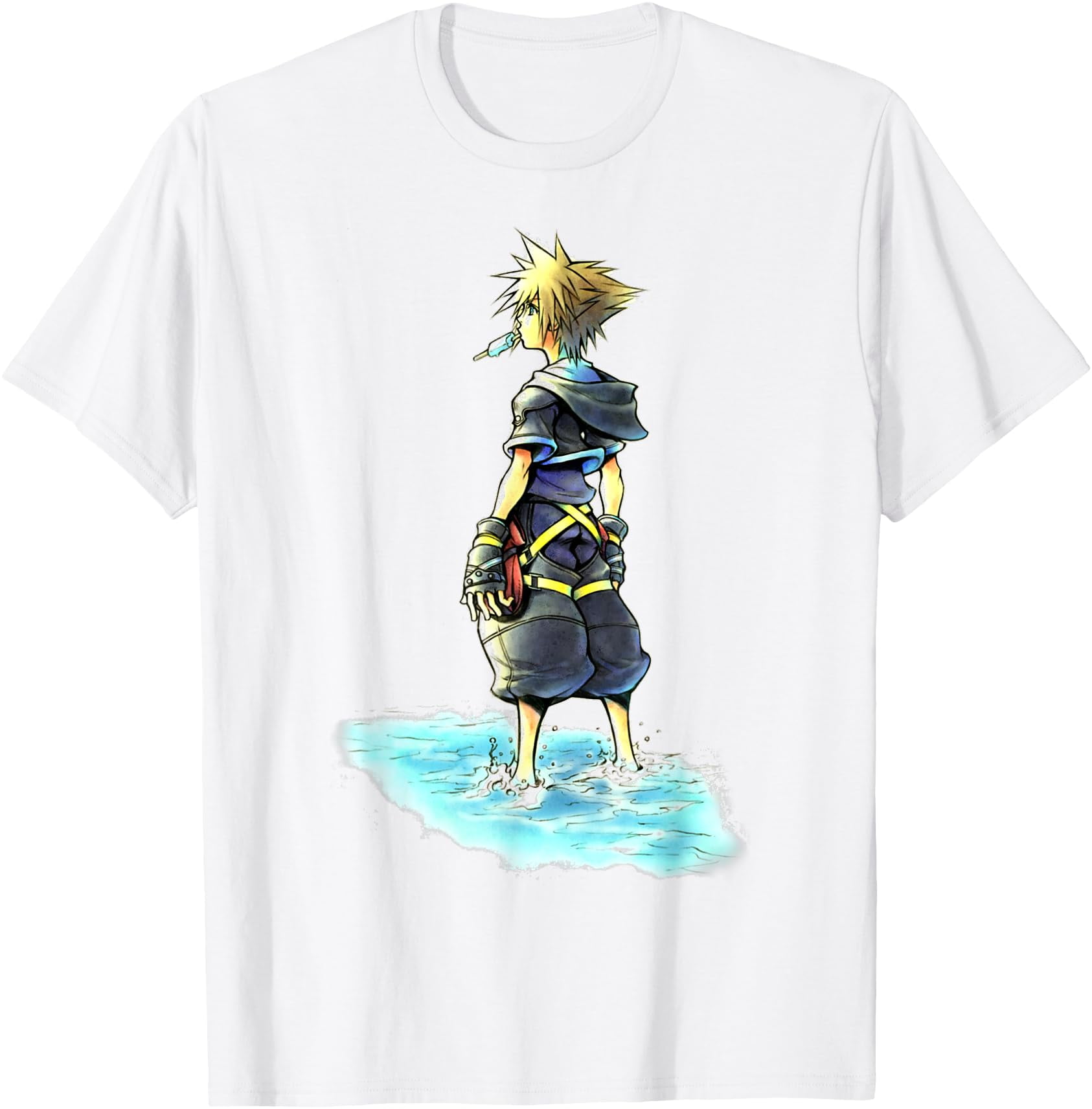 Disney Kingdom Hearts Sora Sea Salt Ice Cream Sketch TShirt