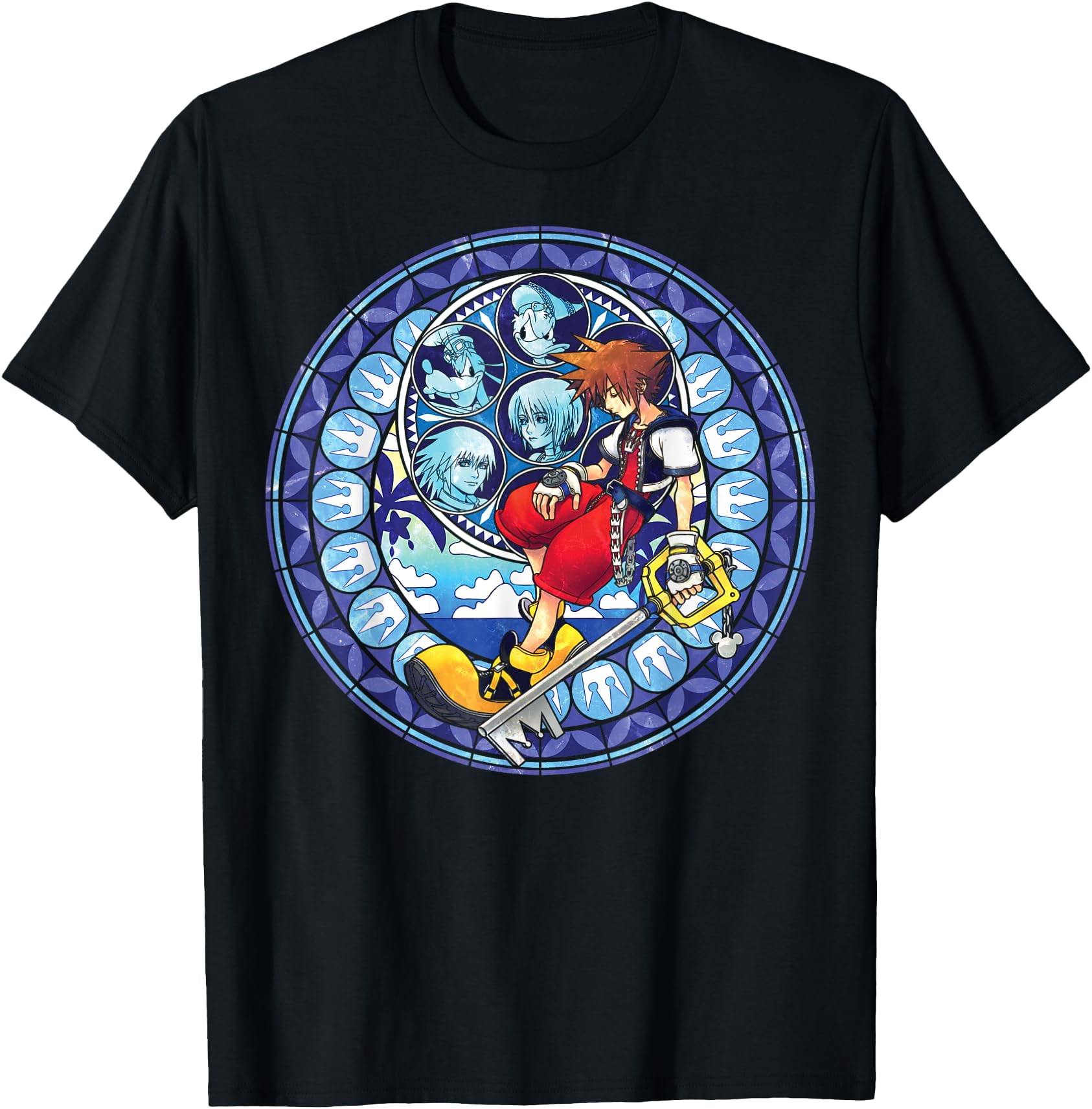 Disney Kingdom Hearts Sora Stained Glass TShirt
