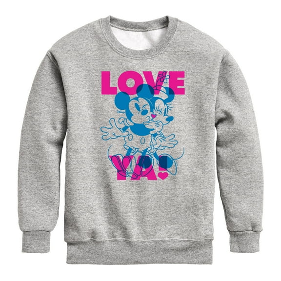 Disney - Kiss Me - Toddler & Youth Crewneck Fleece Sweatshirt