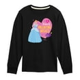 thumbnail image 1 of Disney - Kisses And Valentine Wishes - Toddler And Youth Long Sleeve Graphic T-Shirt, 1 of 4