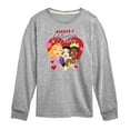 thumbnail image 1 of Disney - Kisses And Valentine Wishes - Toddler And Youth Long Sleeve Graphic T-Shirt, 1 of 4