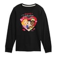 thumbnail image 1 of Disney - Kisses And Valentine Wishes - Toddler And Youth Long Sleeve Graphic T-Shirt, 1 of 4