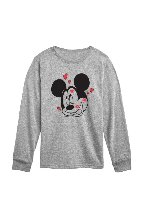 - Kissy Face Toddler Long Sleeve Graphic T-Shirt