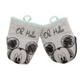 thumbnail image 1 of Disney Kitchen Cotton Mini Oven Mitts ? Heat Resistant Oven Gloves with Insulation Ideal for Handling Hot Kitchenware ? Non-Slip Grip, Hanging Loop, 5.5 x 7 Inches ? Mickey Oh Hello, 1 of 7