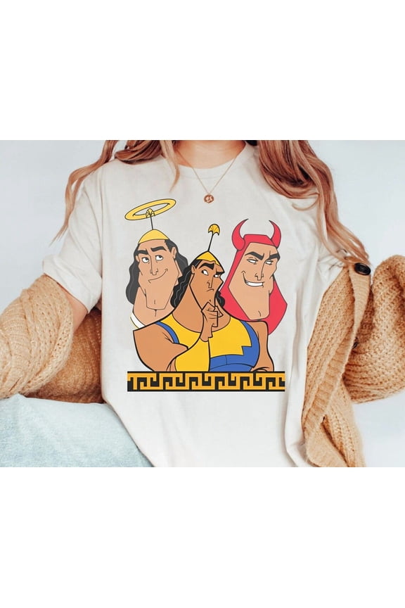 Disney Kronk Angel And Devil T-Shirt, The Emperor'S New Groove shirt, Birthday Boy Girl Mathching Tee, Walt Disney World