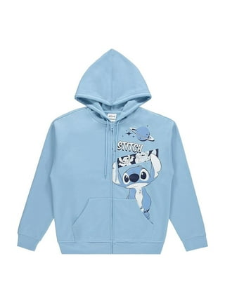 Blue Ful Disney Stitch Hooded Hoodie Travel Neck Pillow