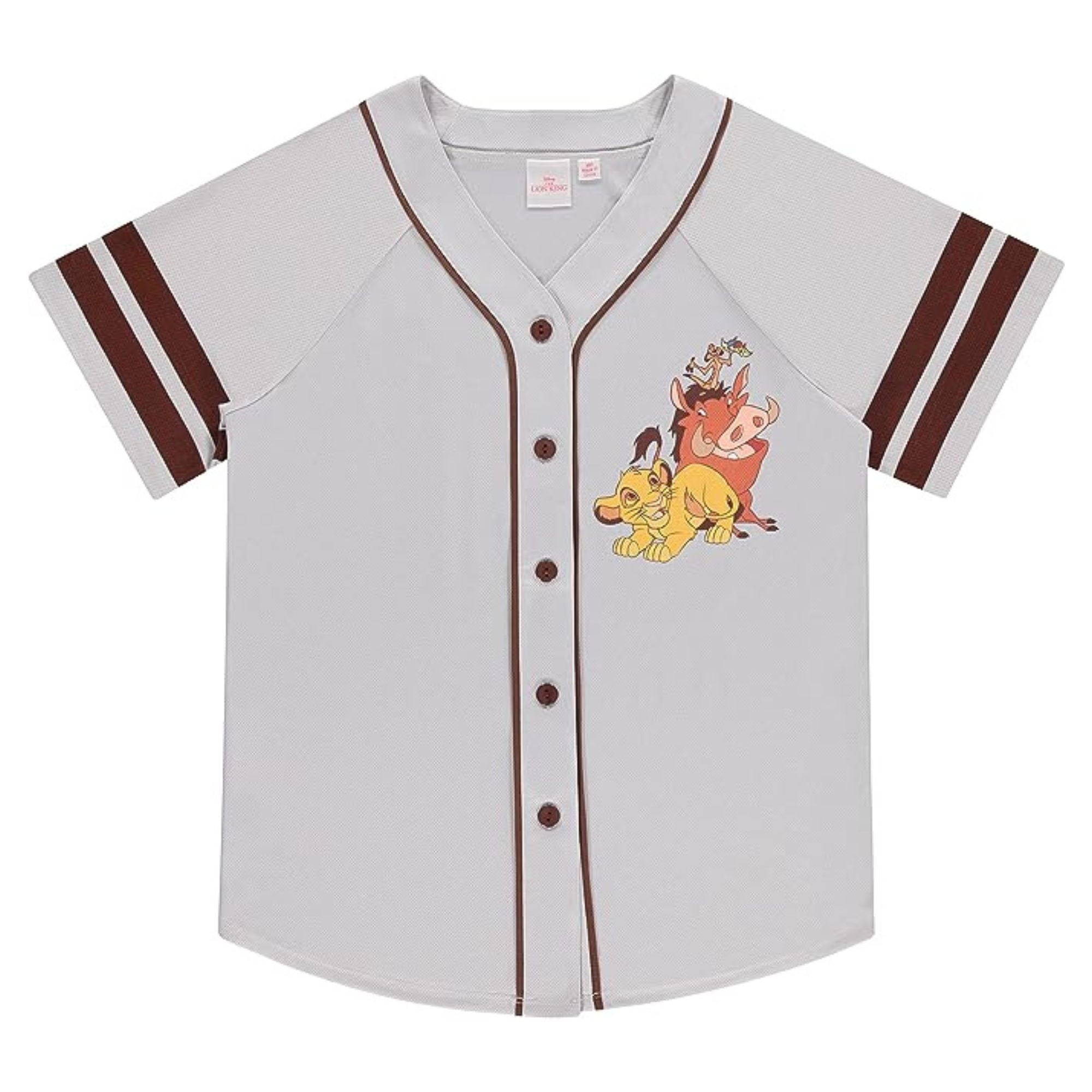 Disney Ladies Lion King Baseball Jersey, Button Down Mesh Baseball