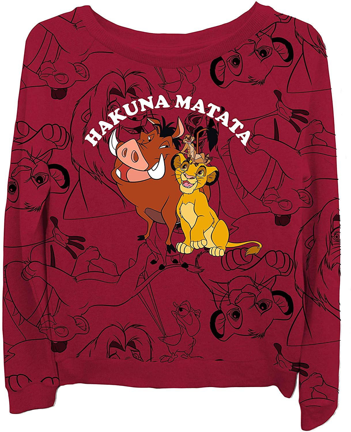 Fashion Lion Hakuna Crop Ladies Sweatshirt Disney Lion Classic Ladies King King - Matata Clothing Hoody