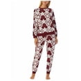 thumbnail image 1 of Disney Ladies' Mickey Mouse Fleece 2-Piece Pajama Set, Red Small, 1 of 4
