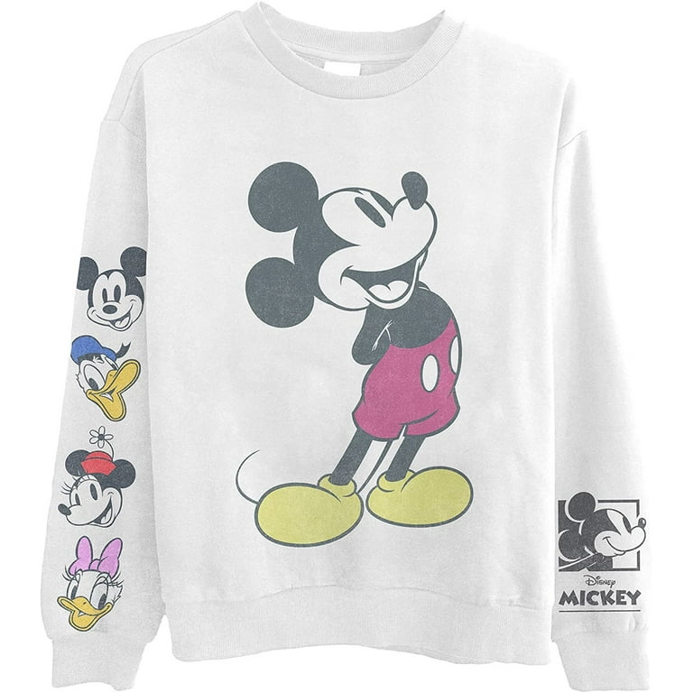 Buy Brand Threads White Ladies Official Disney Mickey Mouse Organic Cotton  White Sweatshirt Sizes XS-XL from Next Poland