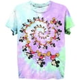 thumbnail image 1 of Disney Ladies Mickey Mouse Shirt, Graphic Tie Dye Mickey T-shirt Purple Blue Dye - L, 1 of 5