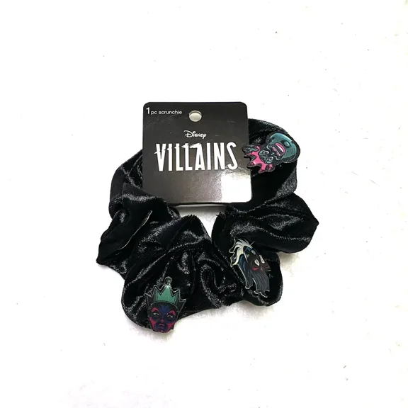 Disney Lady Villains Scrunchie Cruella Deville, Malefecent, Ursula, Evil Queen