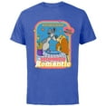 thumbnail image 1 of Disney Lady and The Tramp Deliciously Romantic - Short Sleeve Cotton T-Shirt for Adults - Customized-Royal Heather, 1 of 5