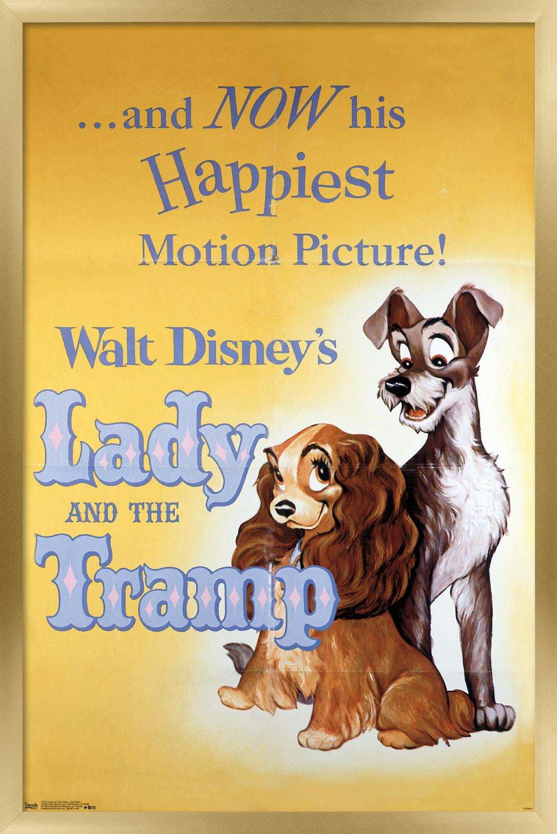 Walt Disney Lady and the Tramp ポスター Disney Lady and The Tramp - One Sheet Wall Poster, 22.375
