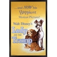 thumbnail image 1 of Disney Lady and The Tramp - One Sheet Wall Poster, 22.375" x 34", Framed, 1 of 3