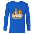 thumbnail image 1 of Disney Lady and Tramp Bella Notte Spaghetti - Long Sleeve T-Shirt for Men -Customized-Royal, 1 of 5