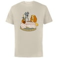 thumbnail image 1 of Disney Lady and Tramp Bella Notte Spaghetti - Short Sleeve Cotton T-Shirt for Adults -Customized-Natural, 1 of 5