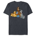 thumbnail image 1 of Disney Lady and the Tramp Dogs - Short Sleeve Blended T-Shirt for Adults -Customized-Navy Heather, 1 of 5