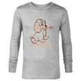 thumbnail image 1 of Disney Lady and the Tramp Lady Puppy Sketch - Long Sleeve T-Shirt for Men -Customized-Athletic Heather, 1 of 5